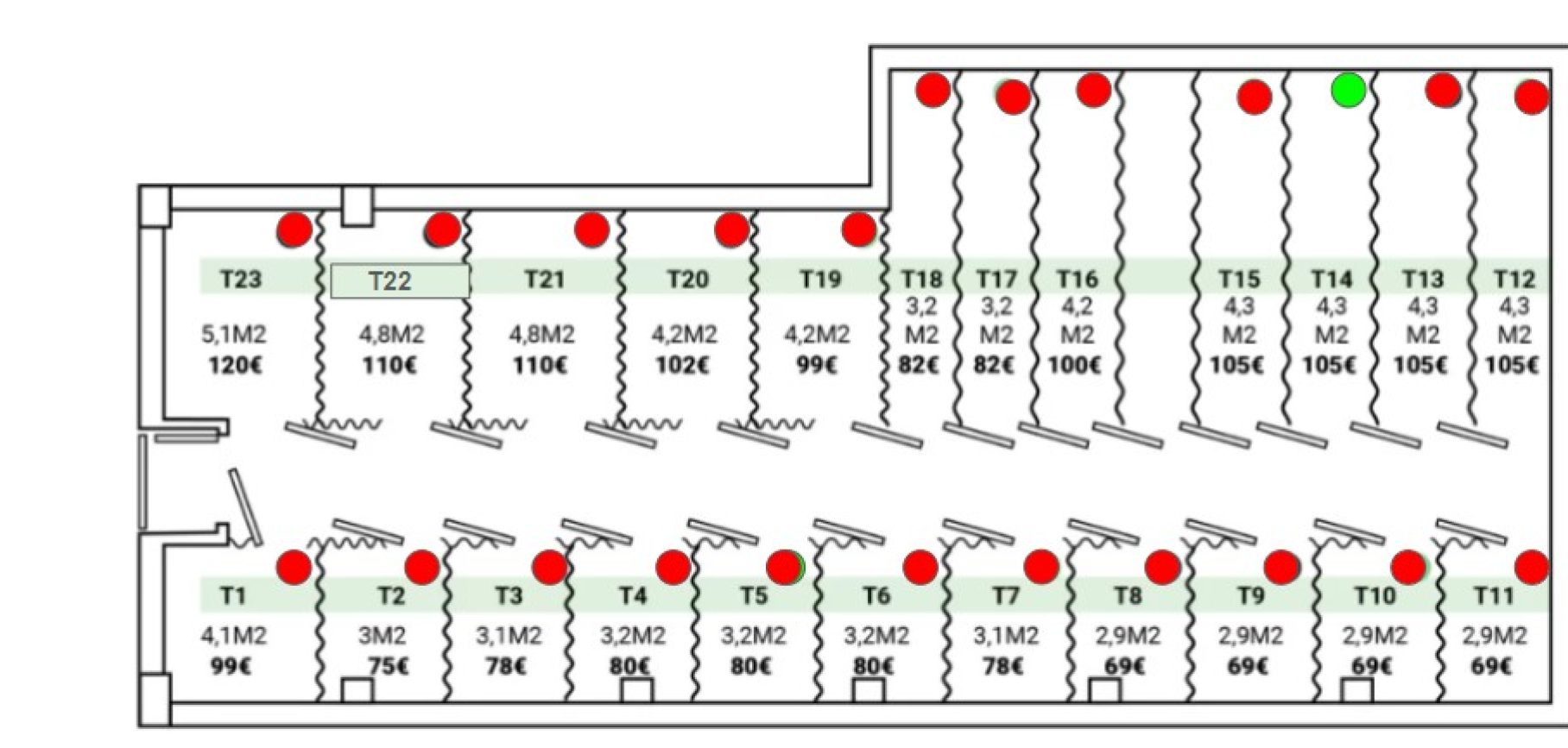 Disponibilidad Trasteros